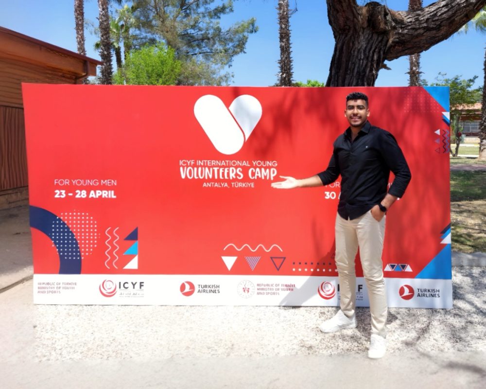 Ahmed Essam at ICYF Young Volunteers Camp, Turkey